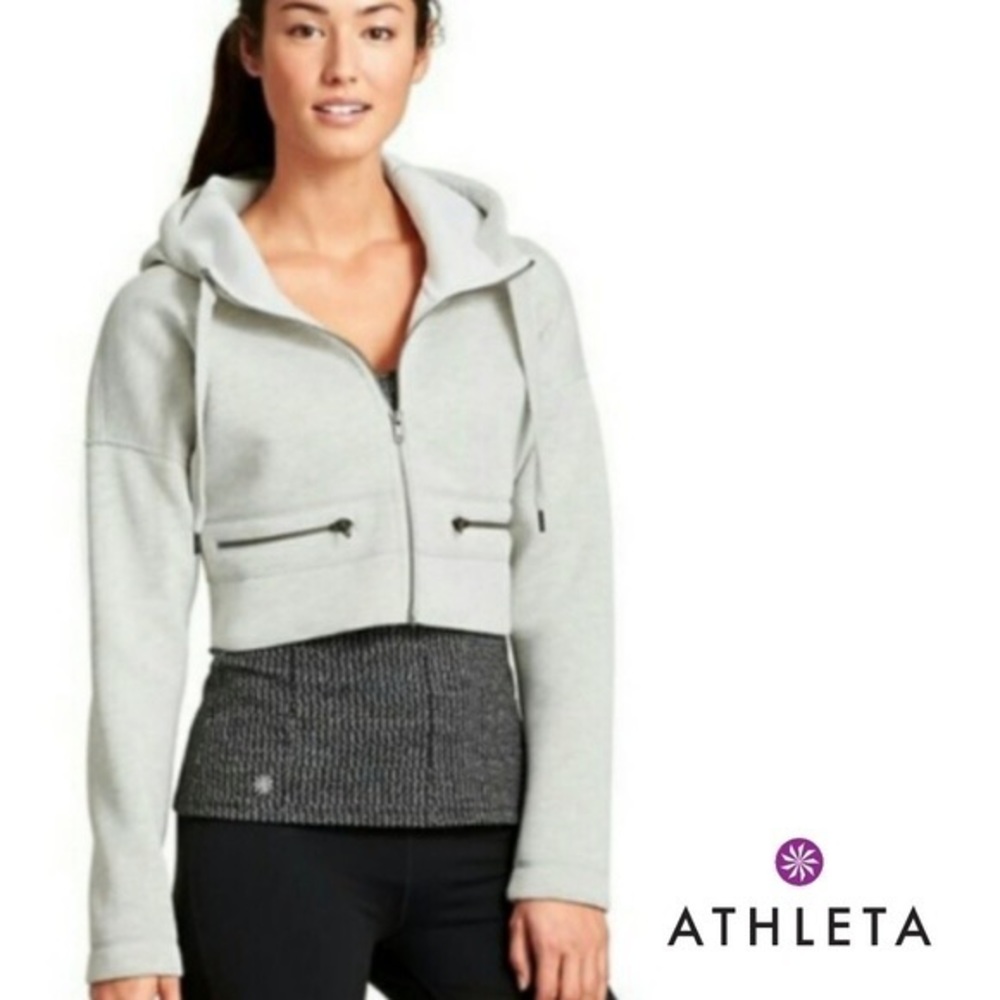 Athleta fuse cropped hoodie size S